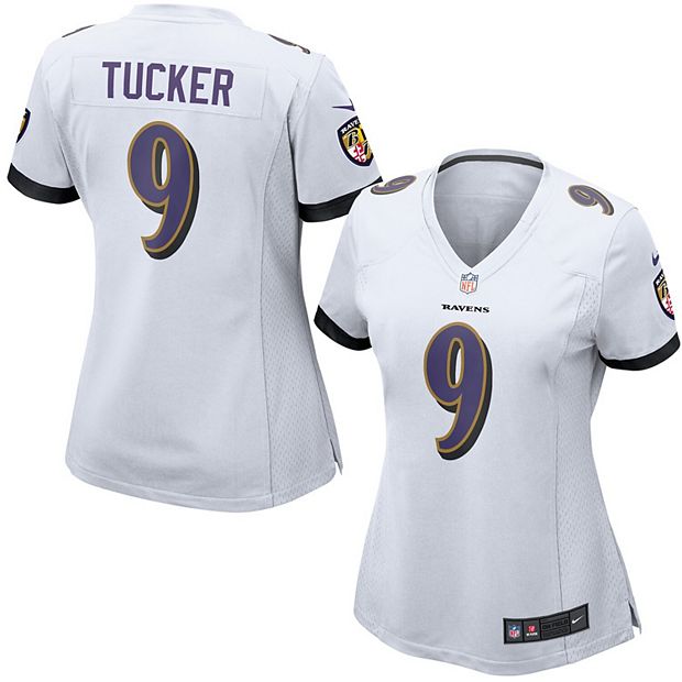 Women's Nike Justin Tucker White Baltimore Ravens Game Jersey