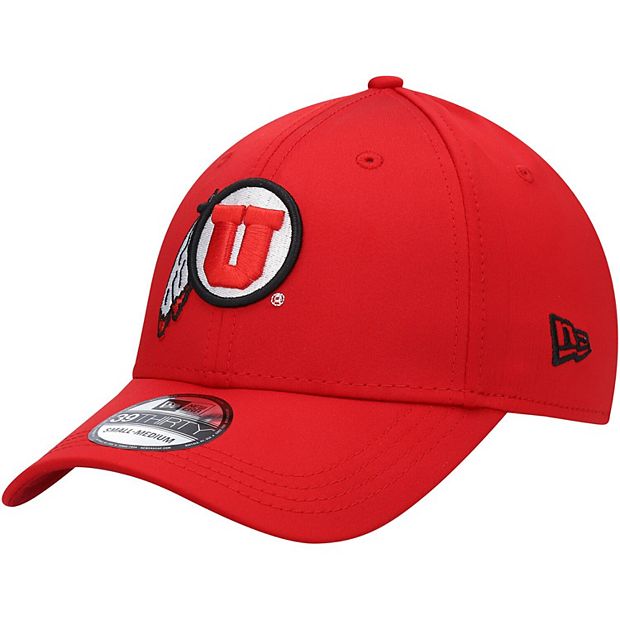 Men's New Era Red Utah Utes Campus Preferred 39THIRTY Flex Hat
