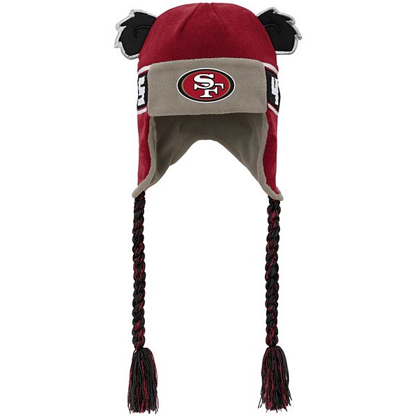 San Francisco 49ers Infant Baby Bear Beanie Set - Scarlet/White