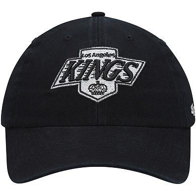 Men's '47 Black Los Angeles Kings Team Clean Up Adjustable Hat