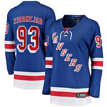 Women's Fanatics Branded Mika Zibanejad Blue New York Rangers Home Premier Breakaway Player Jersey