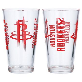 Houston Rockets Two-Pack 16 oz. Pint Glass Set