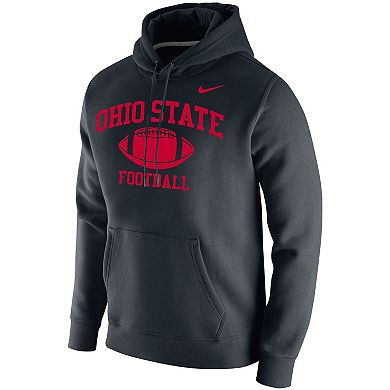 Men's Nike Black Ohio State Buckeyes Retro Football Club Fleece ...