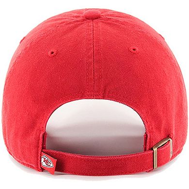 Men's '47 Red Kansas City Chiefs Clean Up Script Adjustable Hat
