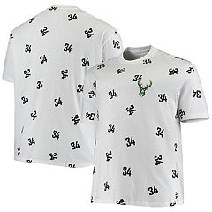 Youth Nike Giannis Antetokounmpo Hunter Green Milwaukee Bucks Logo Name & Number Performance T-Shirt