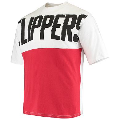 Men's Fanatics Branded Kawhi Leonard White LA Clippers Yoke T-Shirt