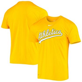 Nike Men's Oakland Athletics Yellow Icon Legend Performance T-Shirt