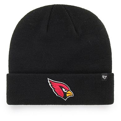 Youth '47 Black Arizona Cardinals Basic Cuffed Knit Hat