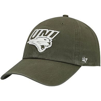 Men's '47 Olive Northern Iowa Panthers OHT Military Appreciation Woodrough Clean Up Adjustable Hat