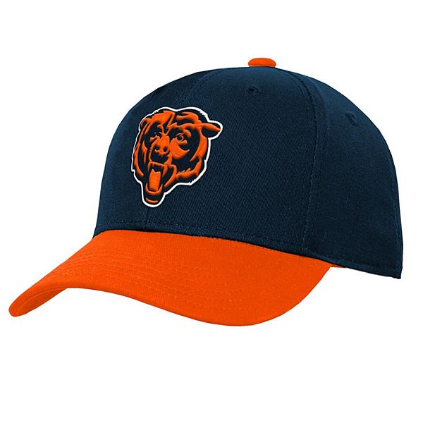 Chicago Bears Youth Navy/White Core Lockup Adjustable Hat