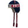 Toddler Navy New England Patriots Wordmark Ears Trooper Knit Hat