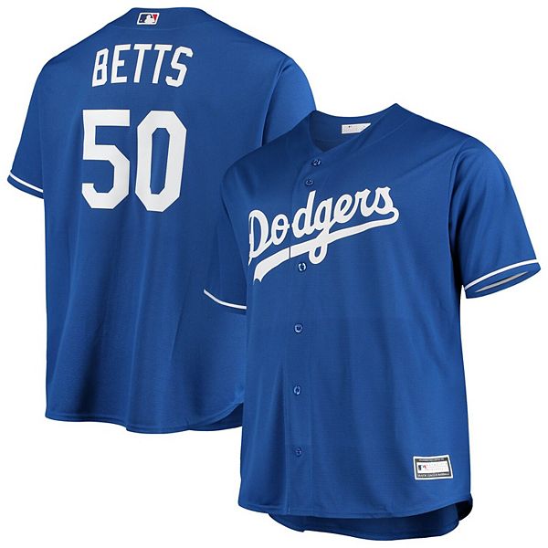 Men's Profile Mookie Betts Royal Los Angeles Dodgers Big & Tall Fleece Short Sleeve Hoodie
