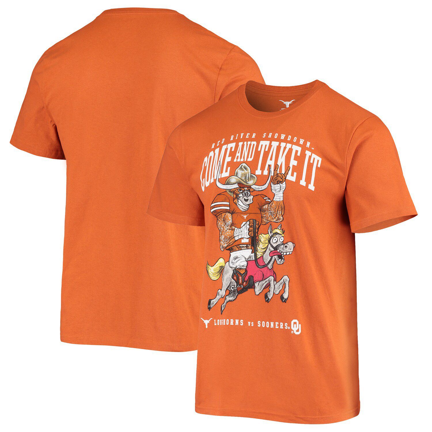 Image for Unbranded Men's Texas Orange Texas Longhorns Red River Showdown T-Shirt at Kohl's.