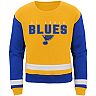 Girl's Youth Gold St. Louis Blues Fan Moment Pullover Sweatshirt