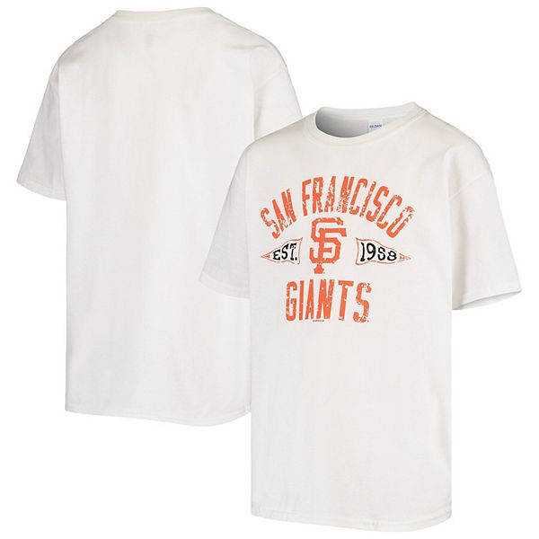 Youth White San Francisco Giants Team Wordmark T-Shirt