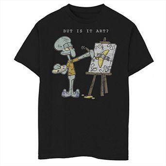Boys 8-20 SpongeBob SquarePants Squidward But Is It Art Graphic Tee