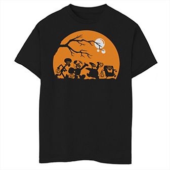 Boys 8-20 Spongebob Squarepants Halloween Group Shot Poster Graphic Tee