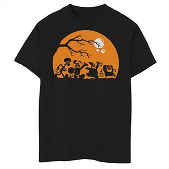 Boys 8-20 Spongebob Squarepants Halloween Group Shot Poster Graphic Tee