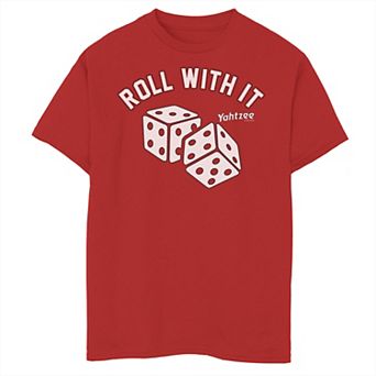 Boys 8-20 Yahtzee Dice Roll With It Graphic Tee