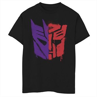 Boys 8-20 Transformers: War For Cybertron Spray Paint Split Logo Graphic Tee