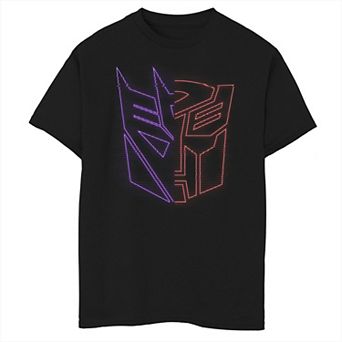 Boys 8-20 Transformers: War For Cybertron Holographic Split Logo Graphic Tee