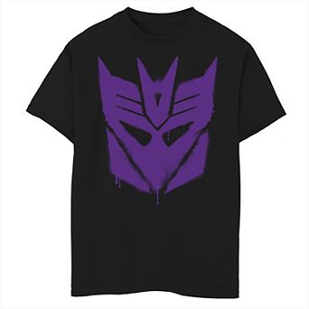 Boys 6-20 Transformer Decepticon Graffiti Logo Paint Splat Graphic Tee