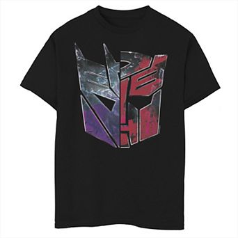 Boys 8-20 Transformers: War For Cybertron Decepticon Autobot Split Graphic Tee