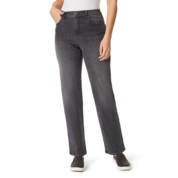 Gloria Vanderbilt Womens Mid Rise Straight Leg Crop Length Jean