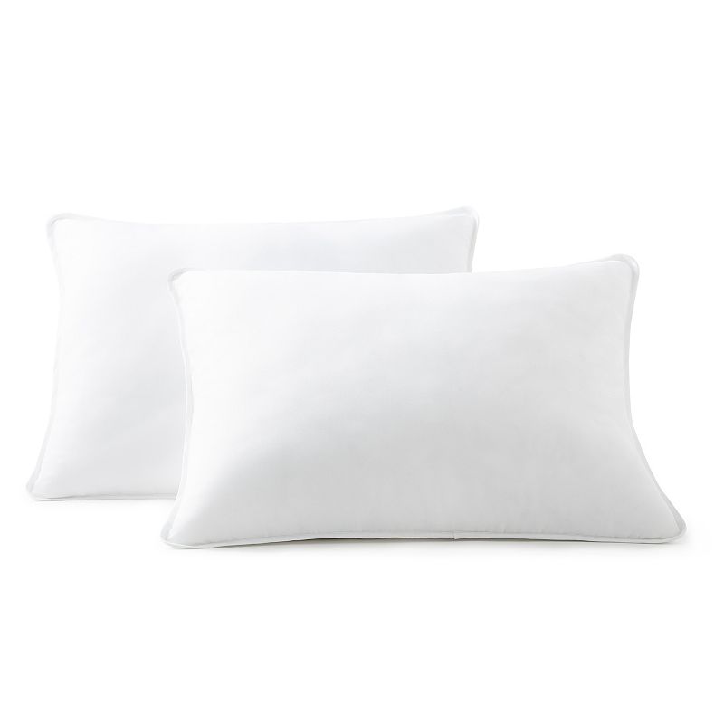 Linenspa Signature Bed Pillow Two-Pack Standard Medium, White, King