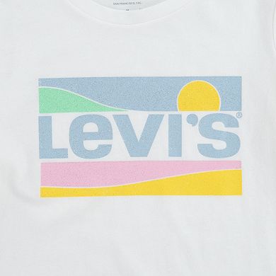 Girls 7-16 Levi's® Logo Graphic Round Hem Tee