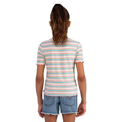 Girls 7-16 Levi's® Striped Lettuce Edge Hem Tee