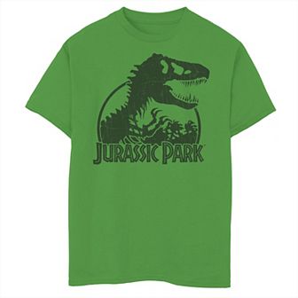 Boys 8-20 Jurassic Park Classic T-Rex Skeleton Logo Graphic Tee