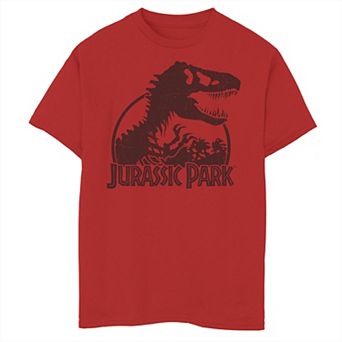 Boys 8-20 Jurassic Park Classic T-Rex Skeleton Logo Graphic Tee