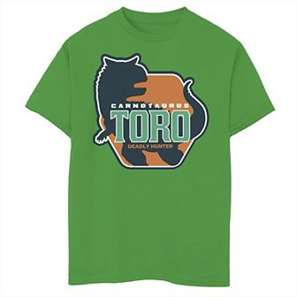 Boys 8-20 Jurassic World: Camp Cretaceous Carnotaurus Toro Silhouette Graphic Tee