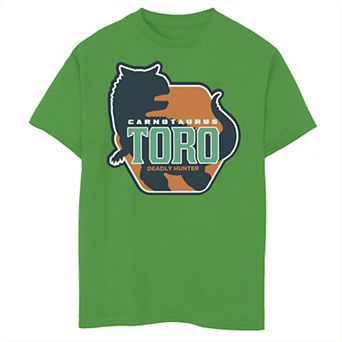 Boys 8-20 Jurassic World: Camp Cretaceous Carnotaurus Toro Silhouette Graphic Tee