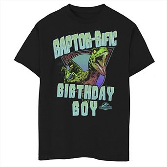 Boys 6-20 Jurassic World Raptor-rific Birthday Boy Graphic Tee