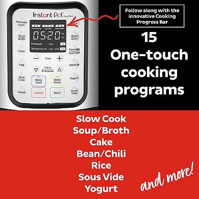 Instant Pot Duo Plus 6-qt. 9-in-1 Multi-Use Pressure Cooker