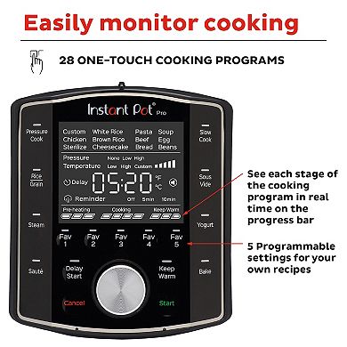 Instant Pot Pro 6-qt. Multi-Use Pressure Cooker
