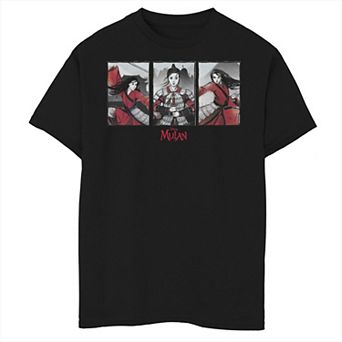 Disney's Mulan Live Action Boys 8-20 Watercolor Panels Graphic Tee