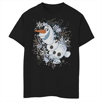 Disney's Frozen Boys 8-20 Olaf Dancing In The Snowflakes Graphic Tee