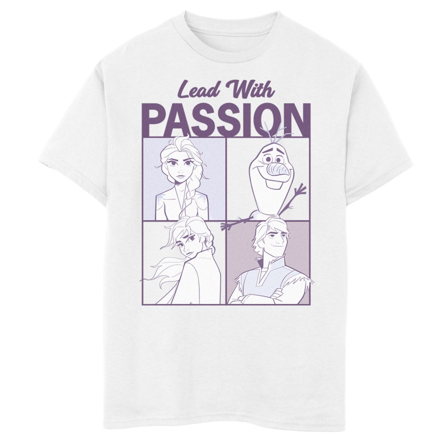 Image for Disney 's Frozen 2 Boys 8-20 Group Shot Lead With Passion Graphic Tee at Kohl's.