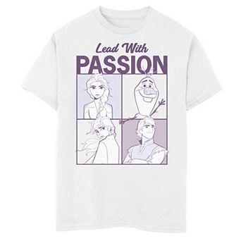 Disney's Frozen 2 Boys 8-20 Group Shot Lead With Passion Graphic Tee