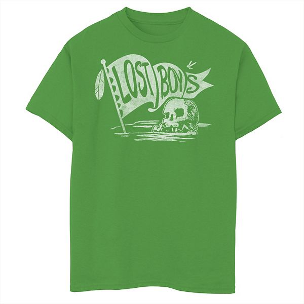 Disney's Peter Pan Boys 8-20 The Lost Boys Skull Clan Banner Graphic Tee