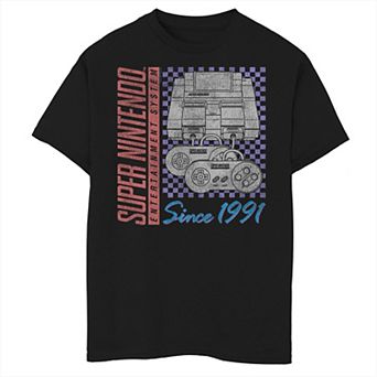 Boys 8-20 Nintendo Super Nintendo Since 1991 Graphic Tee