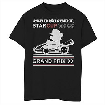 Boys 8-20 Mario Kart Star Cup 150 CC Grand Prix Graphic Tee