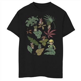 Boys 8-20 Zelda Link In The Leaves Graphic Tee