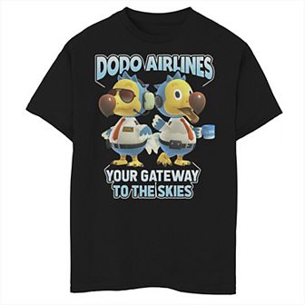 Boys 8-20 Animal Crossing Dodo Airlines Your Gateway To The Skies Graphic Tee