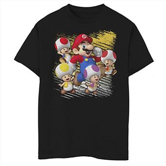 Boys 8-20 Nintendo Toad Ring Group Shot Graphic Tee
