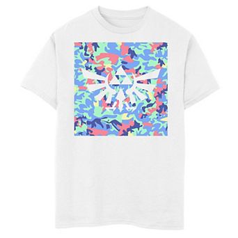 Boys 8-20 Zelda Neon Camouflage Crest Graphic Tee
