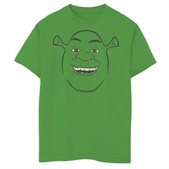 Boys 8-20 Shrek Big Face Outline Graphic Tee